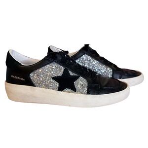 Vintage Havana Black Glitter Star Sneakers - Size 7